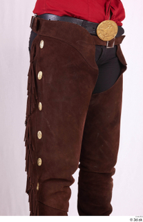  Photos Woman in Cowboy suit 1 Cowboy cowboy pants with leather belt historical clothing lower body 0016.jpg